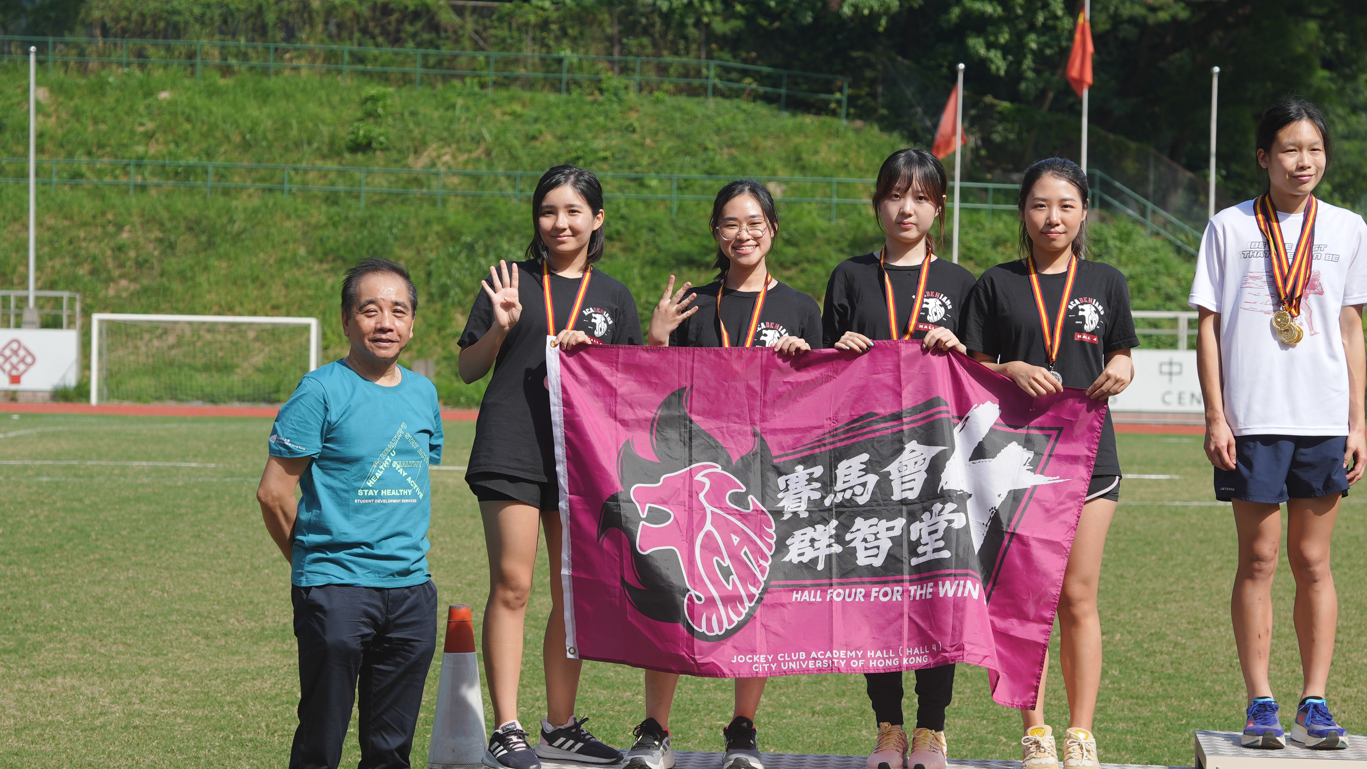 Hall 4 JCAC's female team